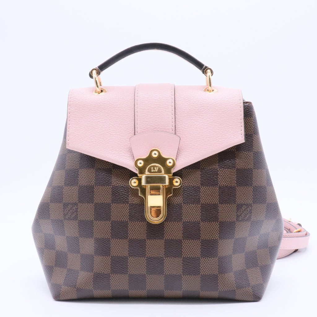 Clapton Backpack Damier and Leather
