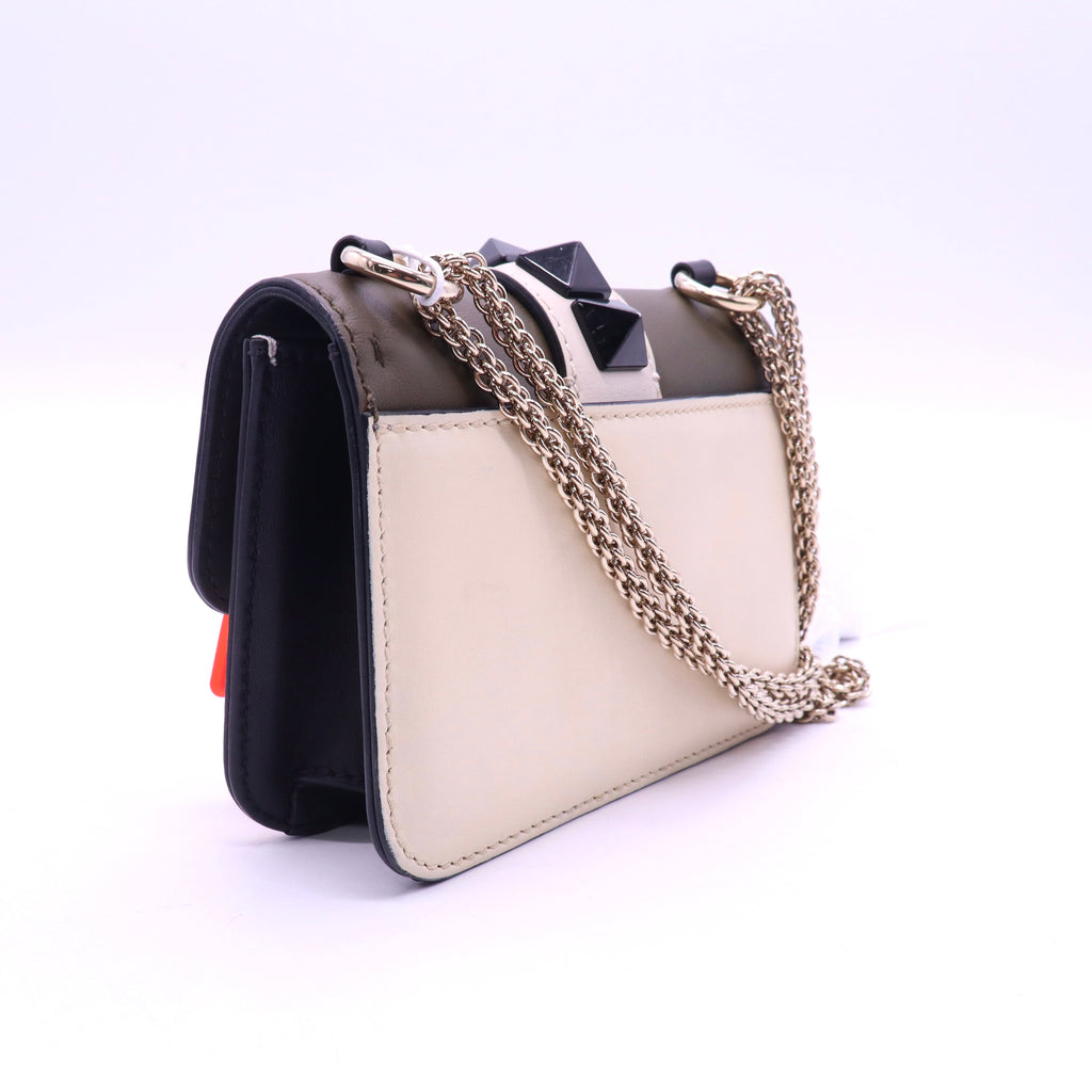 Valentino Rockstud goam lock pink shoulder Bag twins B21722