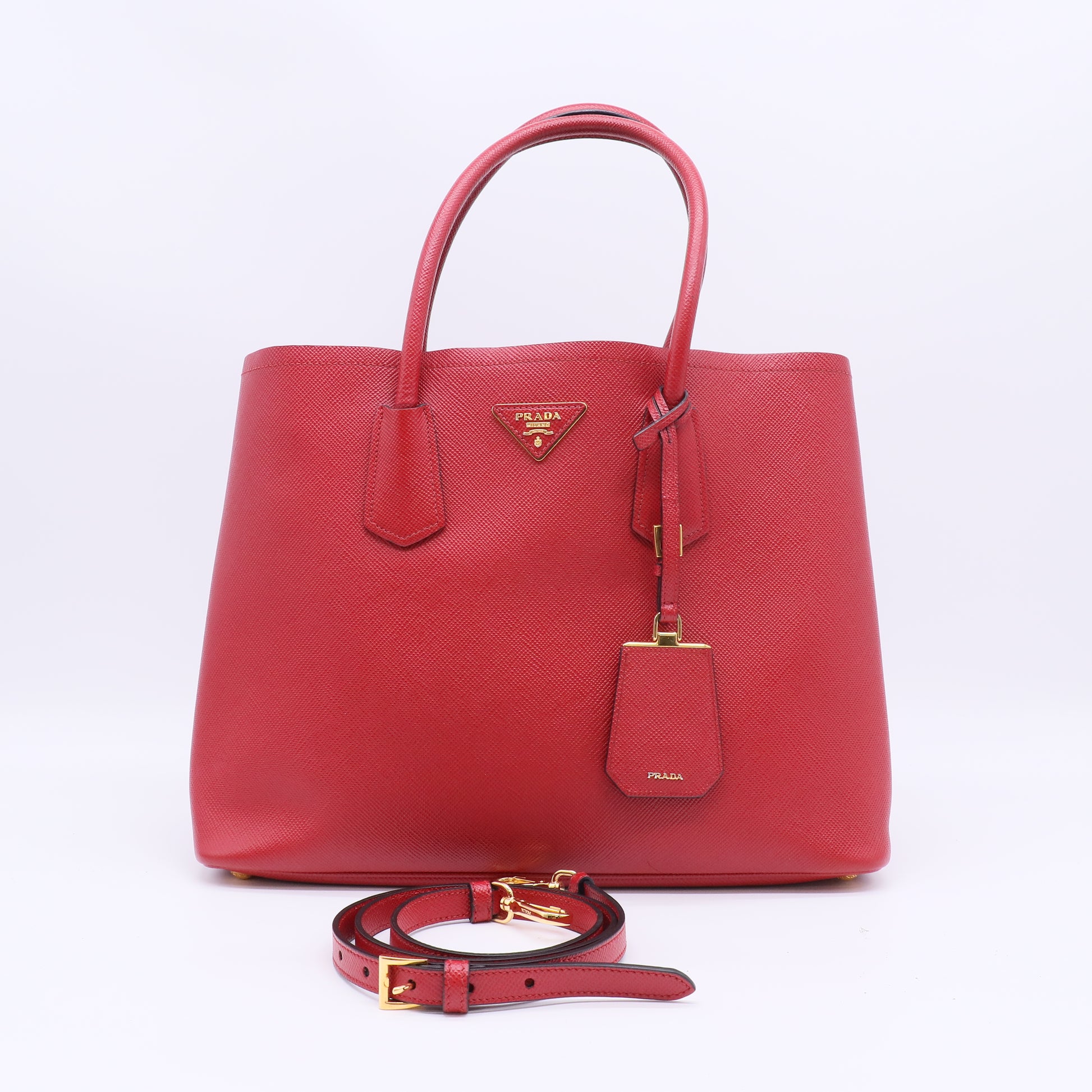 Prada Double Medium Saffiano Leather Bag B22966