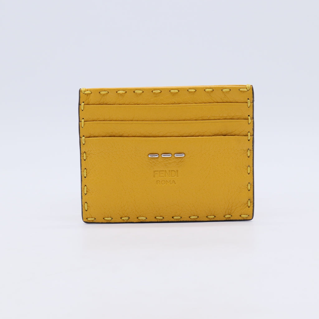 Fendi Cuoio Romano Leather Selleria Card Case W21301
