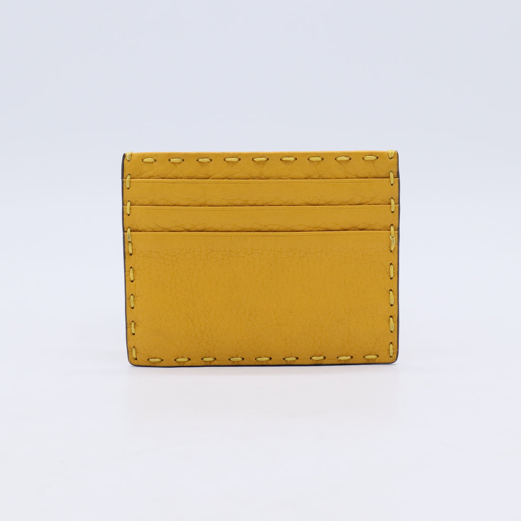 Fendi Cuoio Romano Leather Selleria Card Case W21301