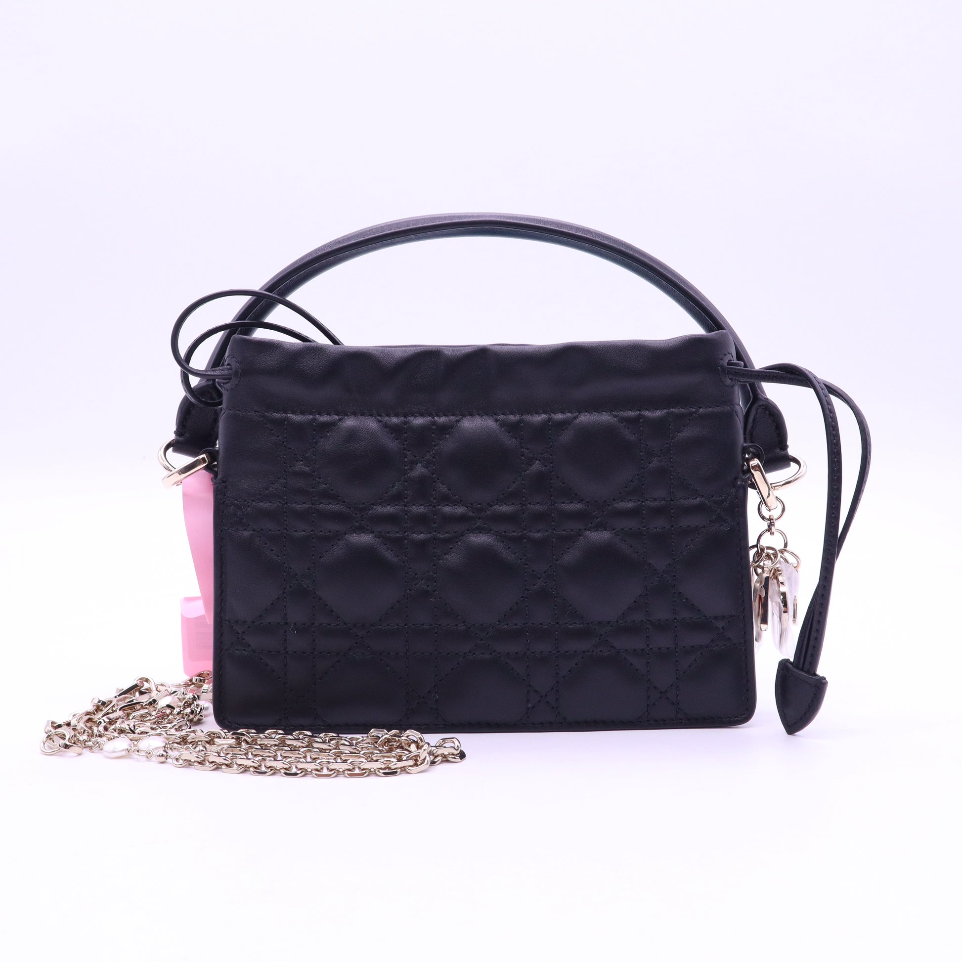 Mini Lady Dior Milly Bag Black Cannage twins LDJ3927