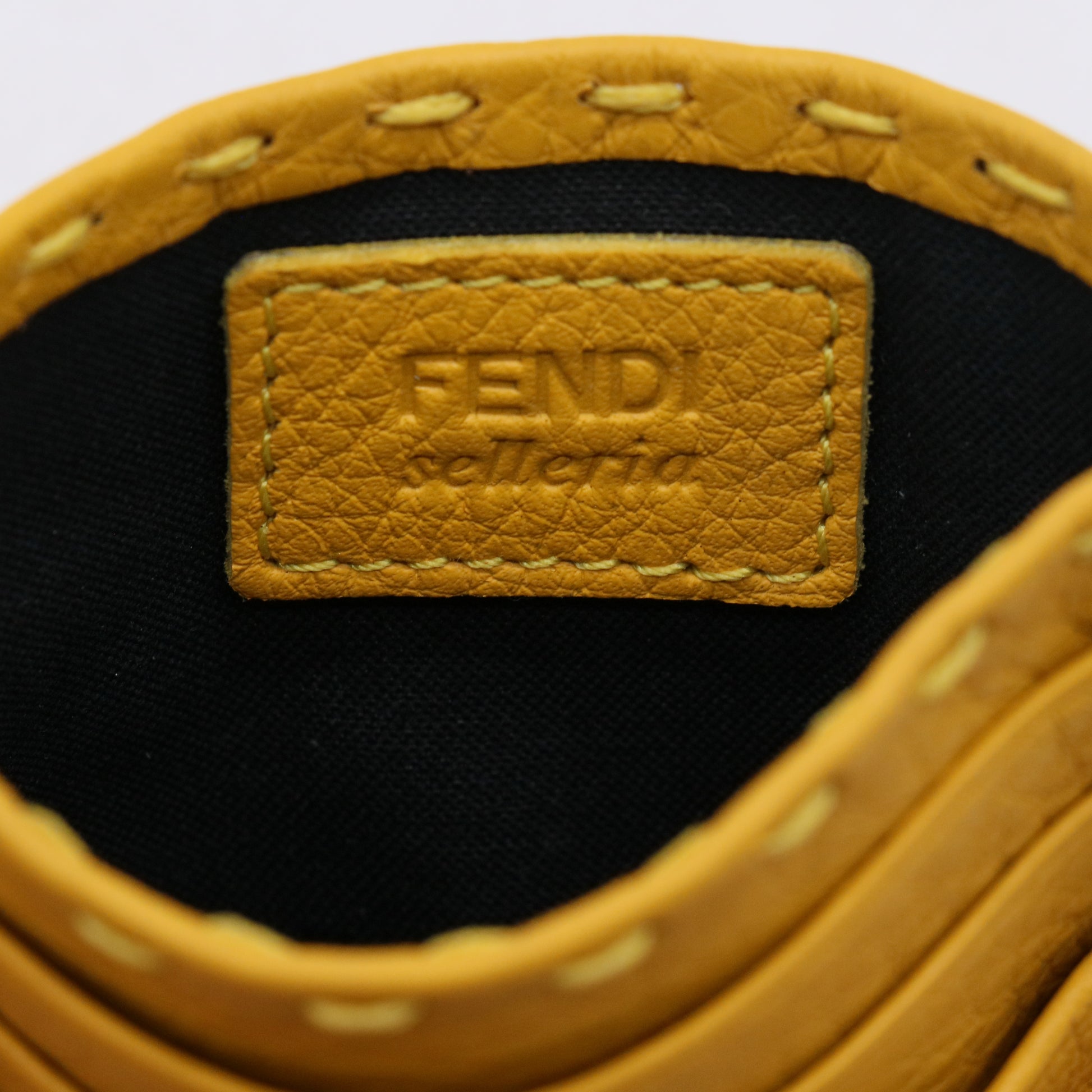Fendi Cuoio Romano Leather Selleria Card Case W21301