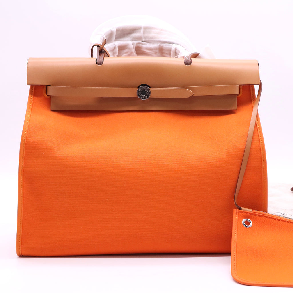 Hermes Canvas Herbag PM Silver Buckle twins LDJ2603