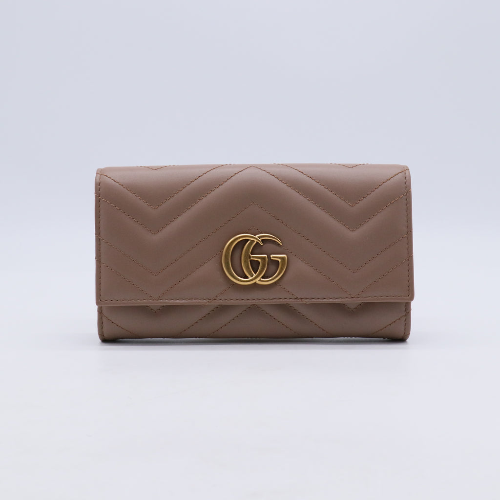 Gucci GG Marmont Matelassé Continental Wallet W21259