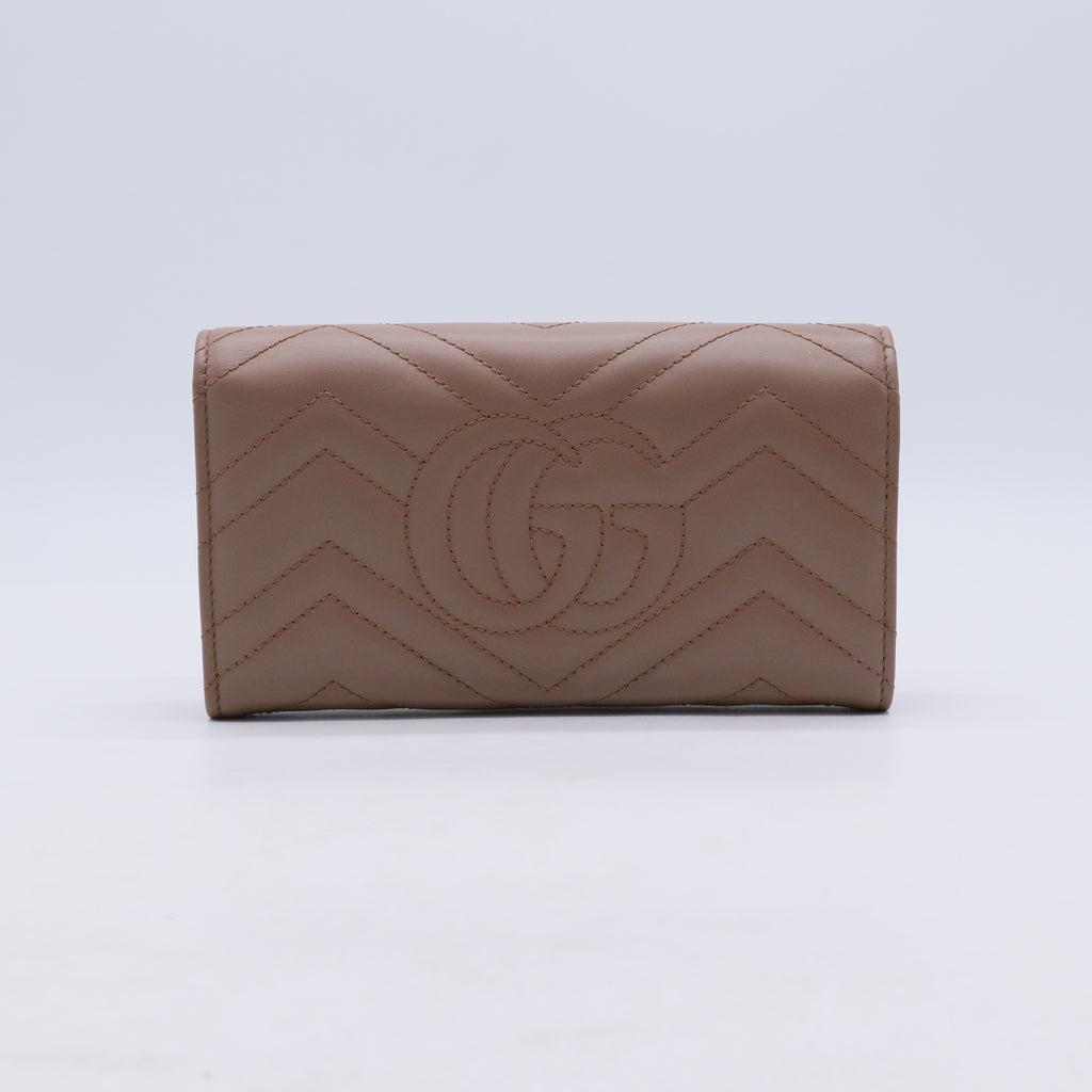 Gucci GG Marmont Matelassé Continental Wallet W21259