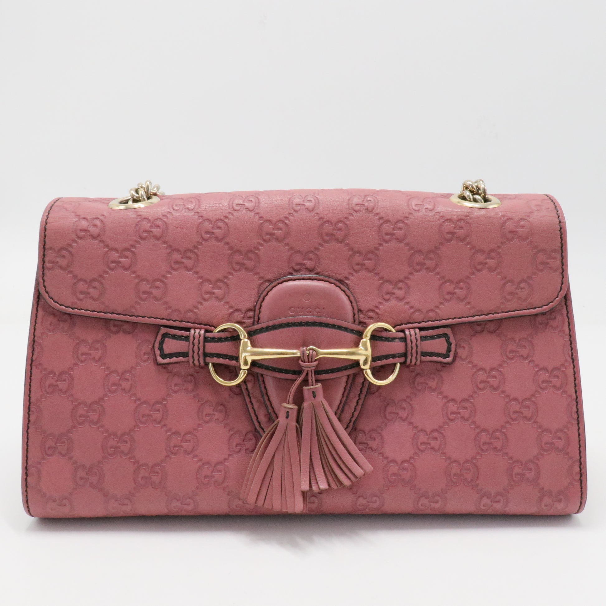 Emily Chain Flap Bag Microguccissima Leather Medium