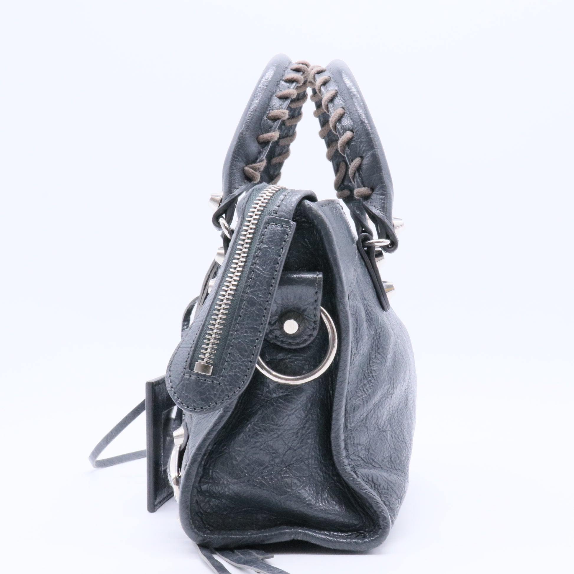 City Classic Studs Bag Leather Mini Twins