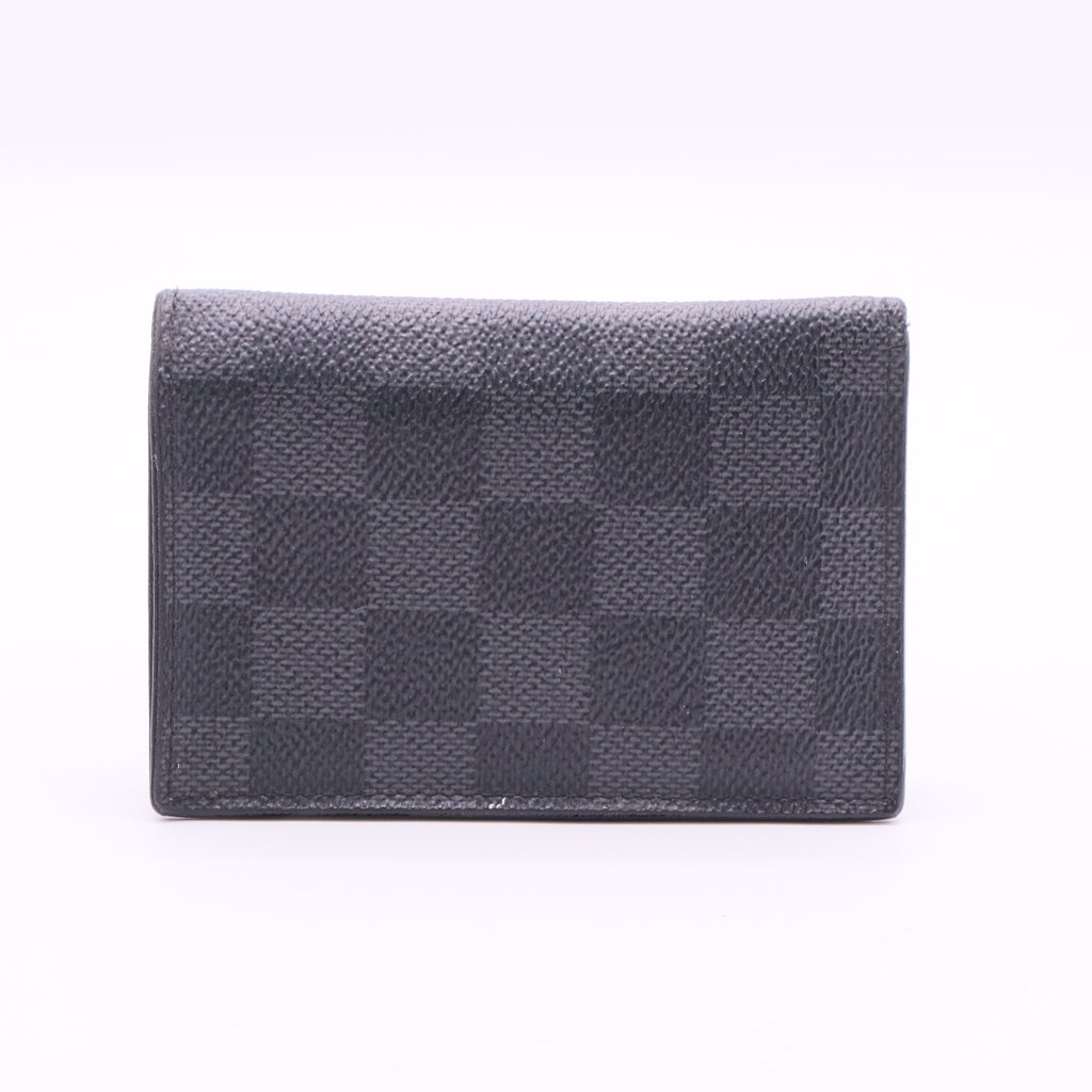 Damier Graphite Canvas Envelope Business Card Holder twins
