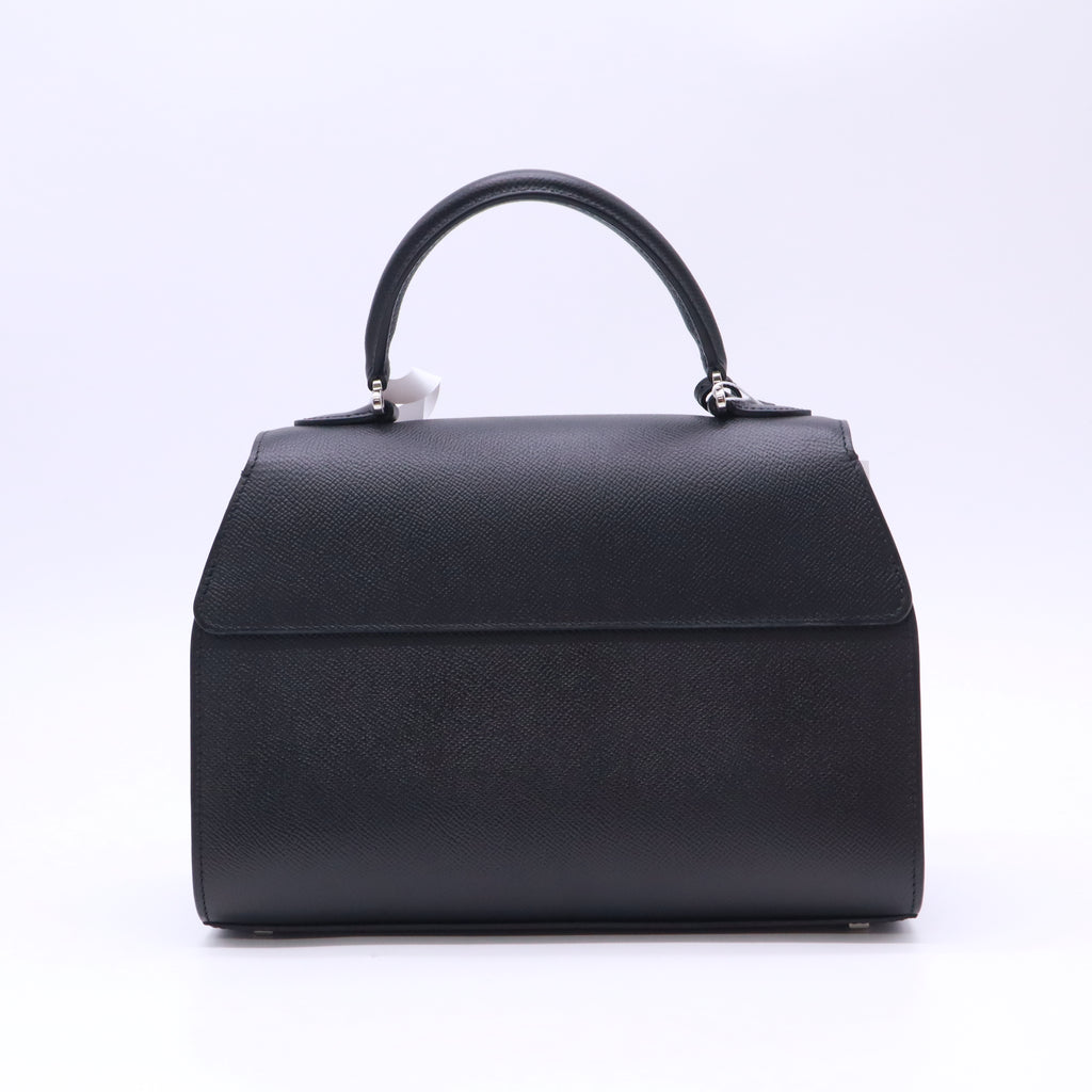 Moynat Taurillon Blush Rejane MM Black  Twins B23620