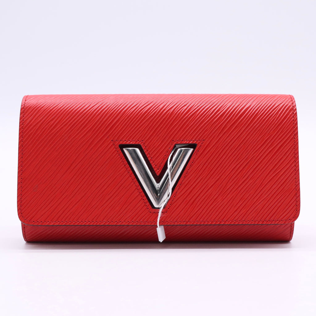 Twist Epi Leather Coquelicot Wallet twins LDJ2616