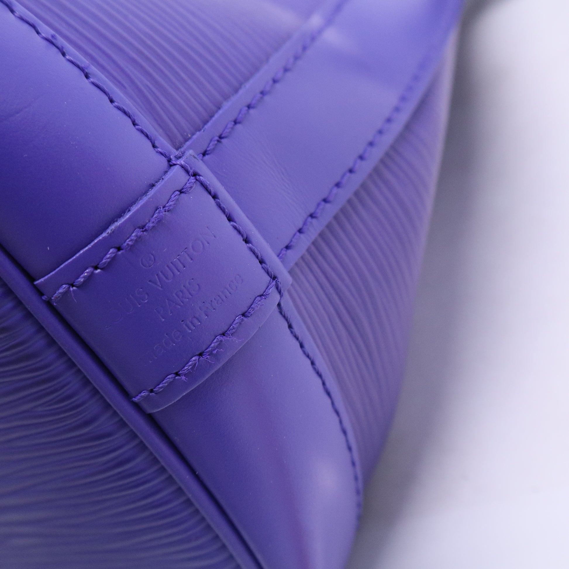Purple Epi Leather Noe BB Bucket Bag B20780