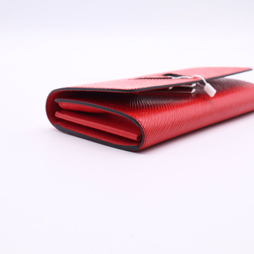 Twist Epi Leather Coquelicot Wallet twins LDJ2616