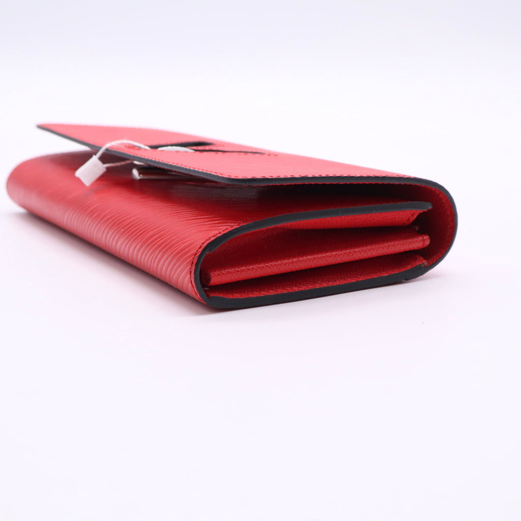 Twist Epi Leather Coquelicot Wallet twins LDJ2616