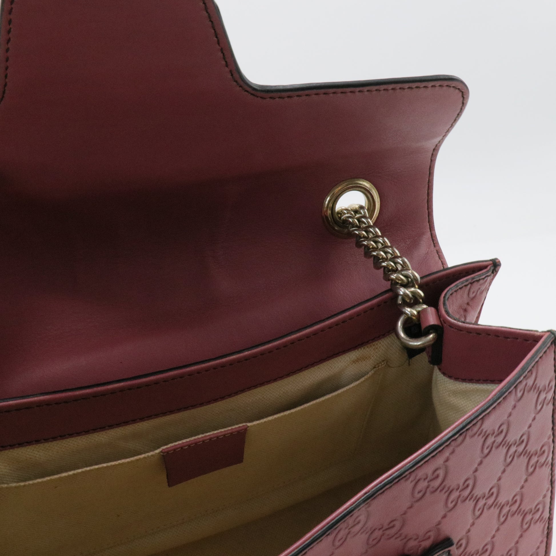 Emily Chain Flap Bag Microguccissima Leather Medium