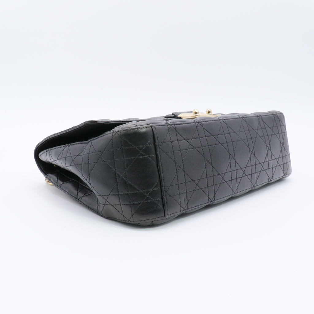 Miss Dior Flap Bag Cannage Quilt Lambskin Large twins