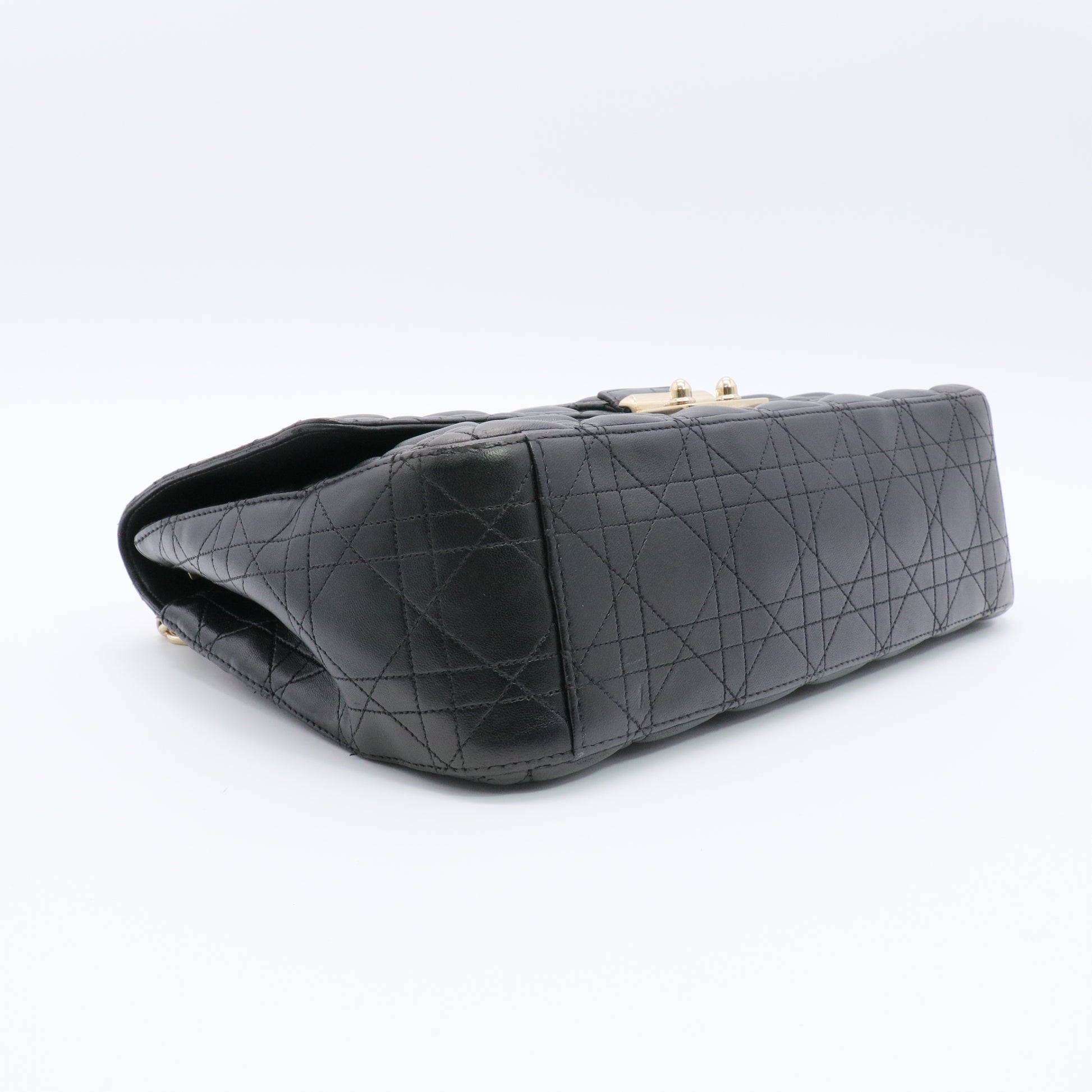 Miss Dior Flap Bag Cannage Quilt Lambskin Large twins