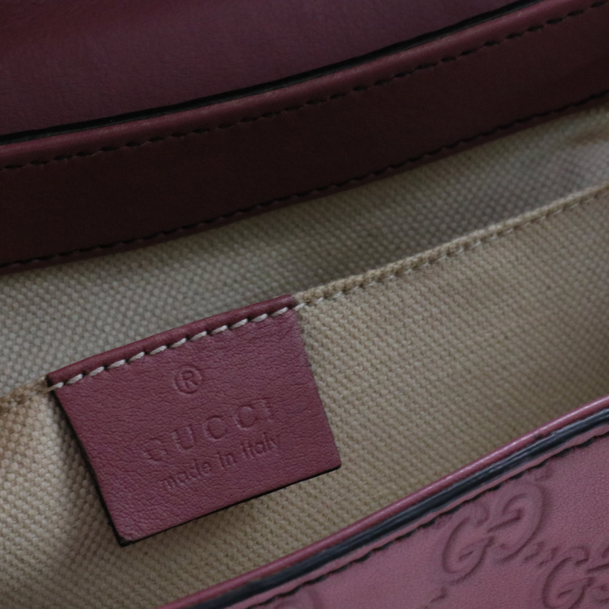 Emily Chain Flap Bag Microguccissima Leather Medium
