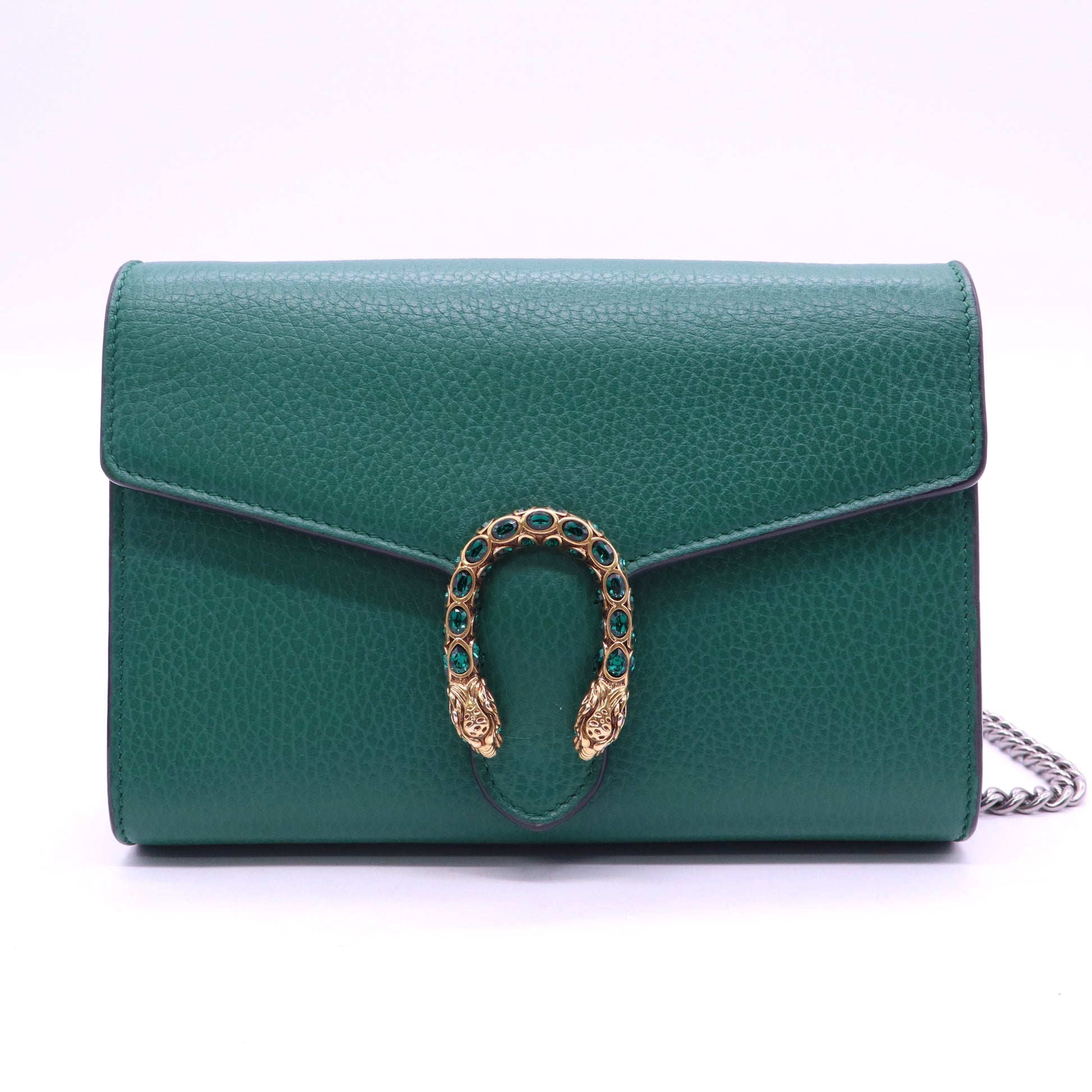 Gucci Green Leather Dionysus Small Shoulder Bag twins LDJ3929