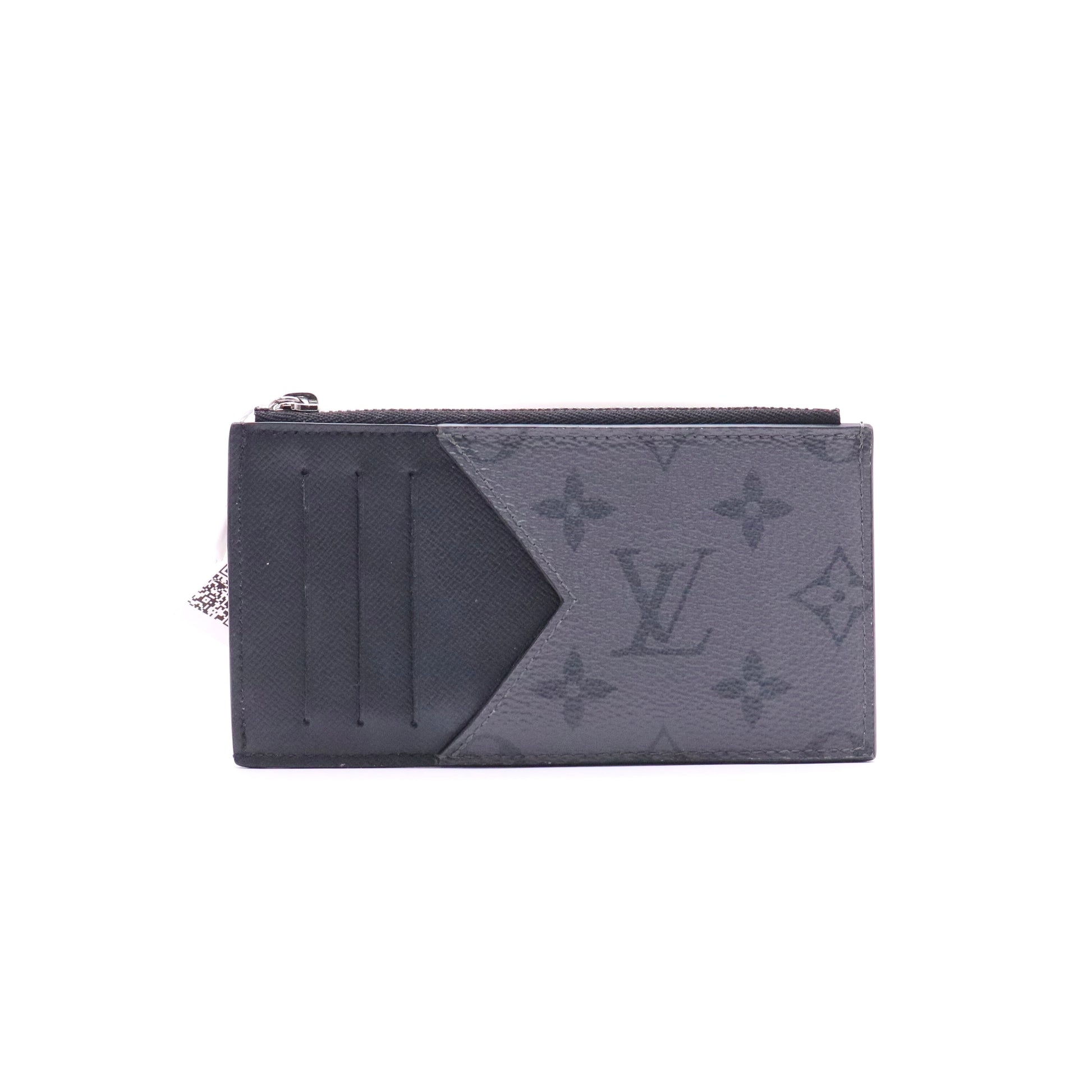 Coin Reverse Monogram Eclipse Canvas card holder twins LDJ2615