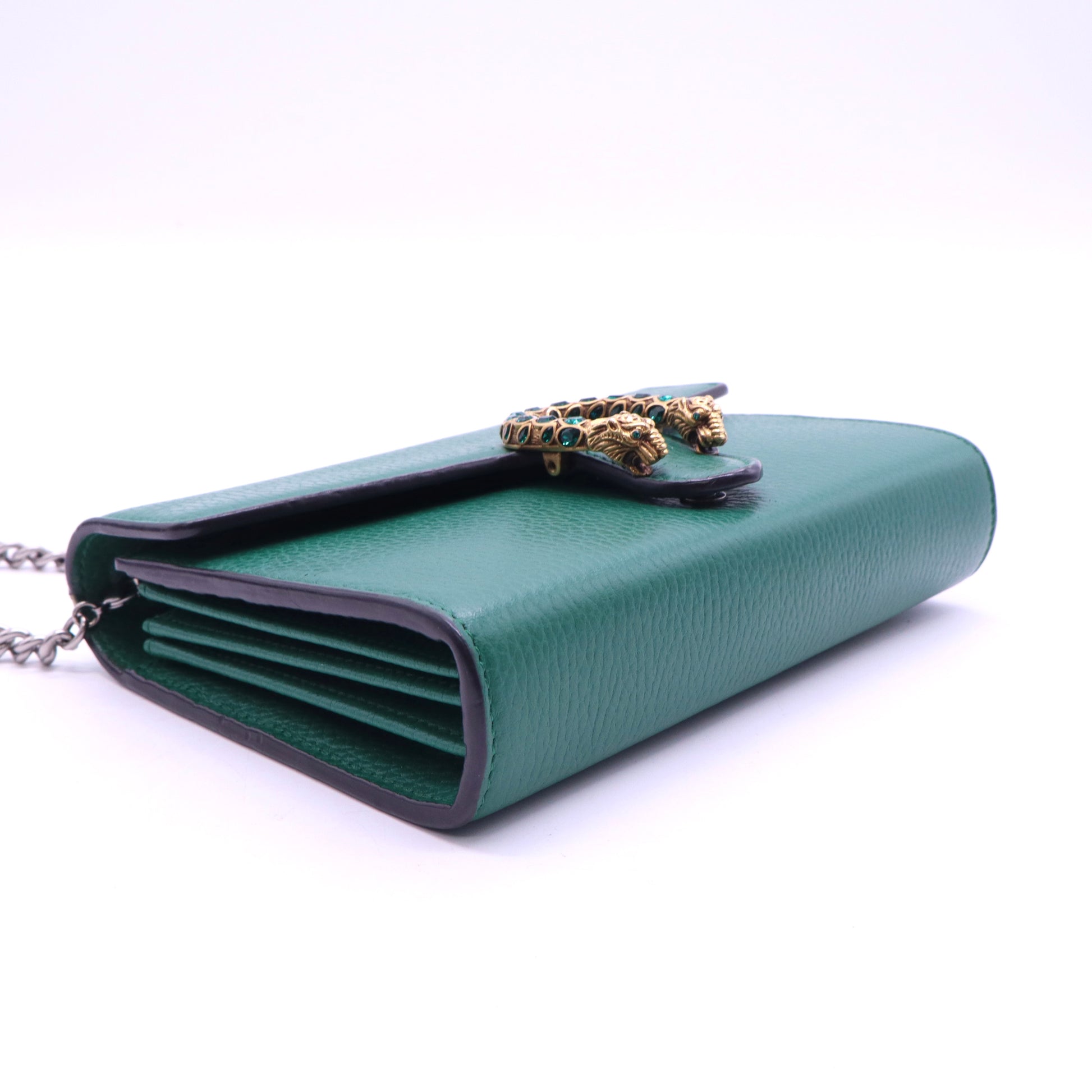 Gucci Green Leather Dionysus Small Shoulder Bag twins LDJ3929