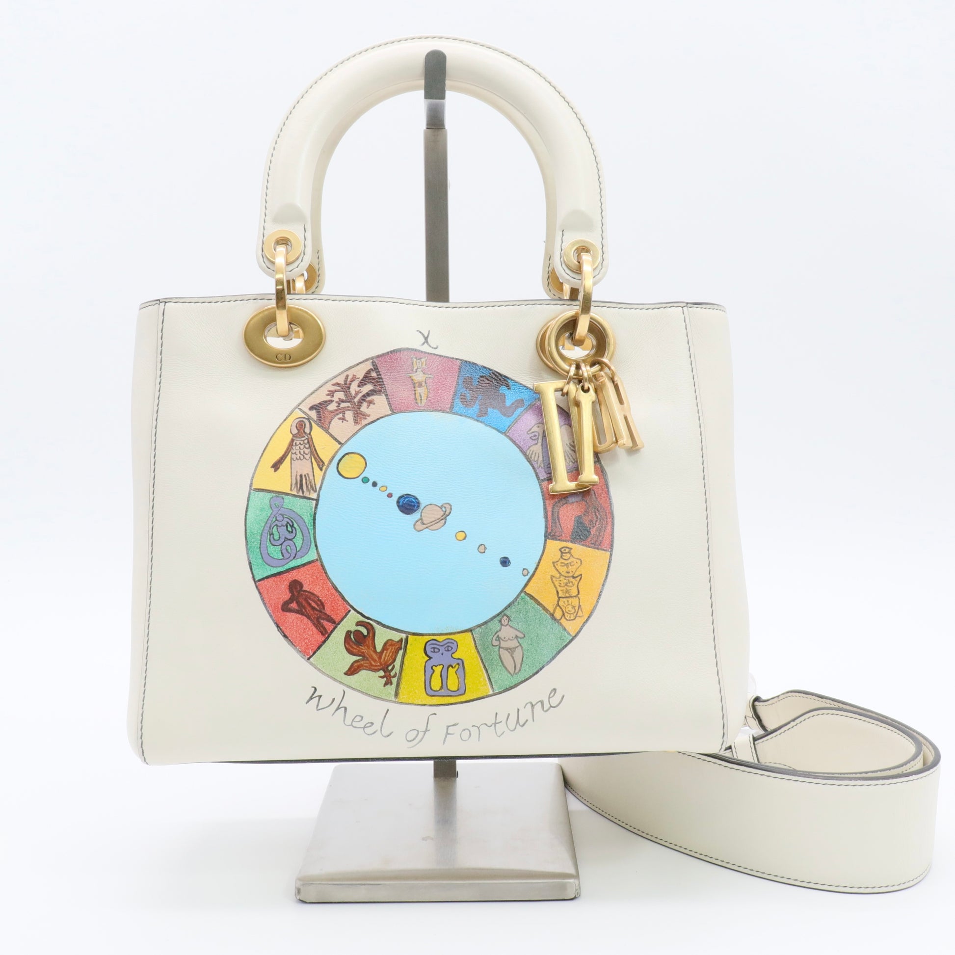 Medium Wheel of Fortune Tarot Lady Dior Bag twins