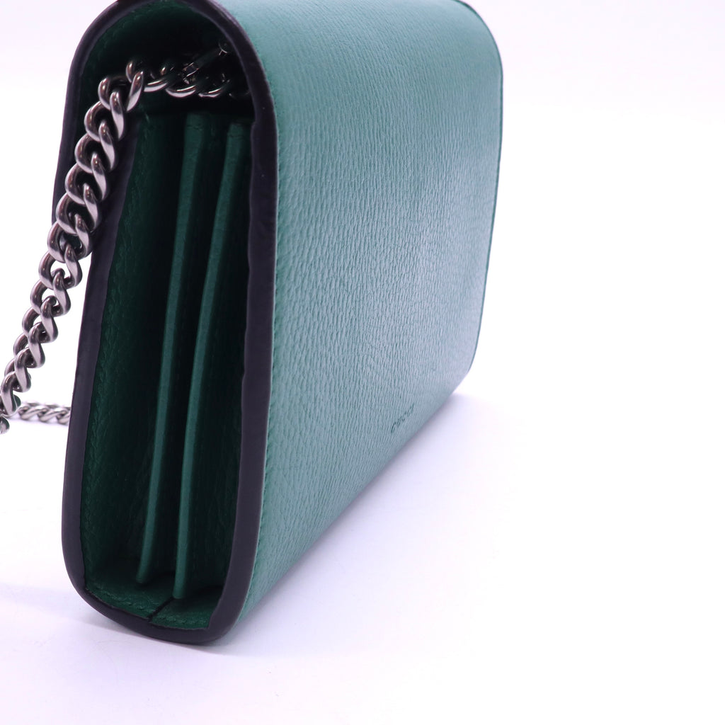 Gucci Green Leather Dionysus Small Shoulder Bag twins LDJ3929