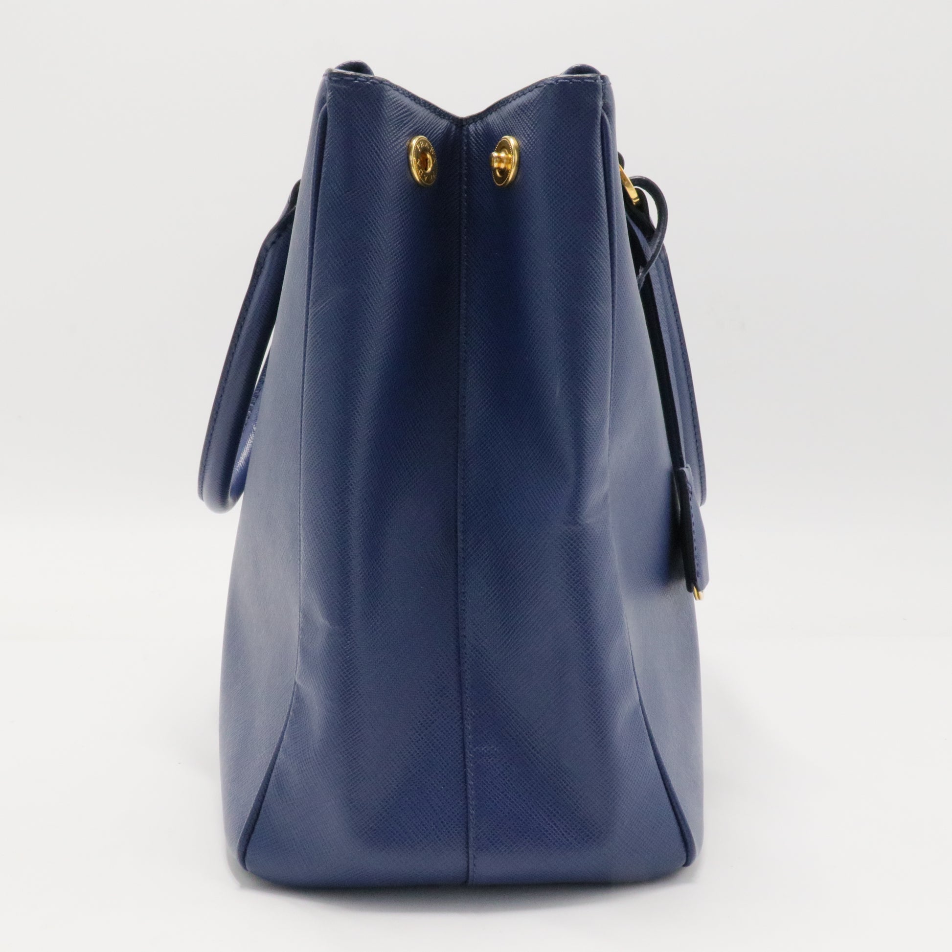 Double Zip Lux Tote Saffiano Leather Large