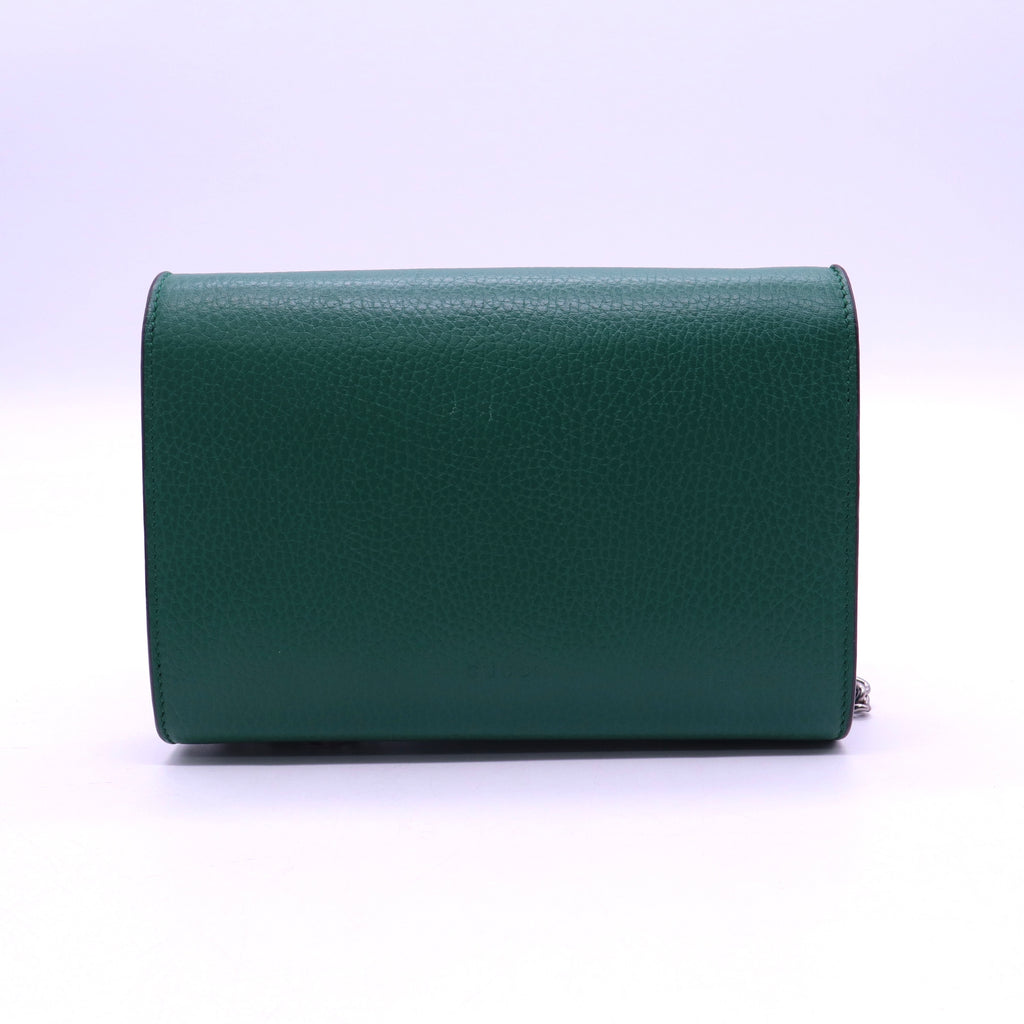Gucci Green Leather Dionysus Small Shoulder Bag twins LDJ3929