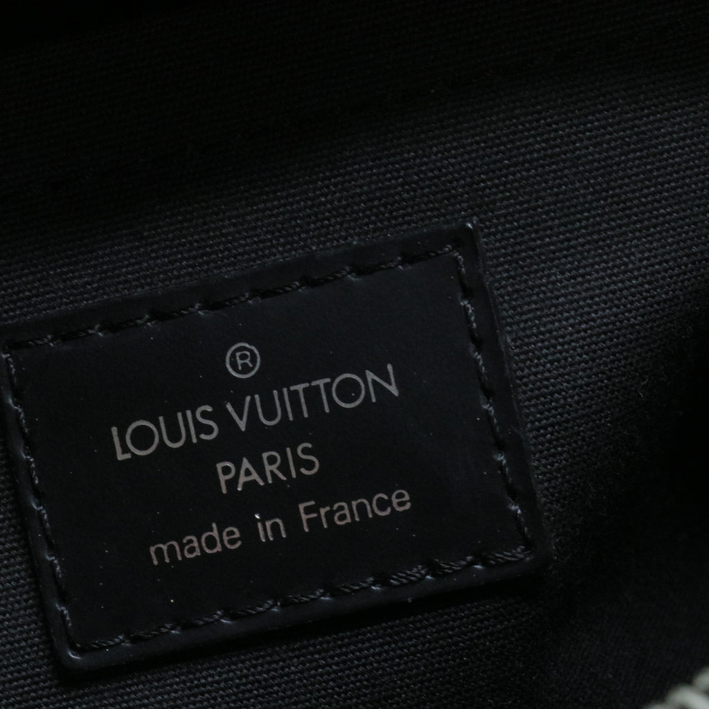 Black Epi Leather Bowling Montaigne GM Bag