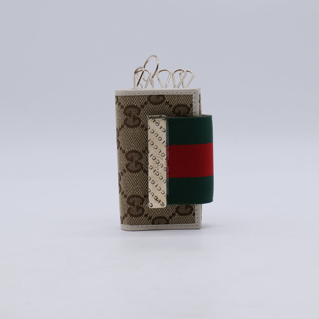 Gucci GG Canvas Web 6-Key Case W21304