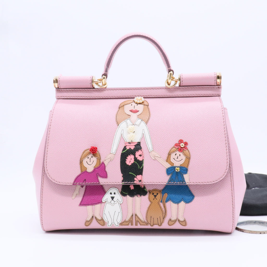 Family Miss Sicily Bag Patchwork Leather Medium Twins