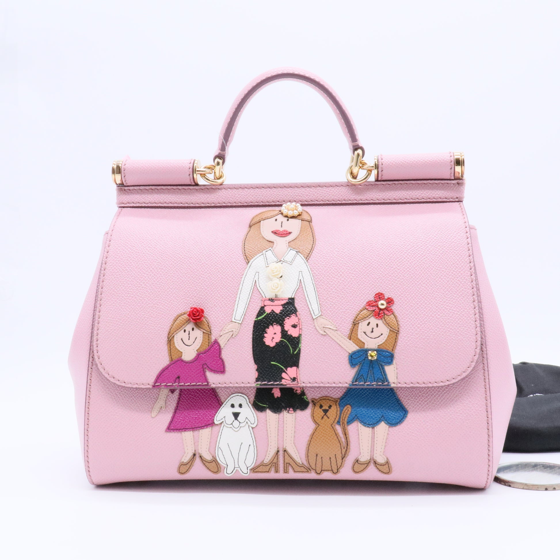 Family Miss Sicily Bag Patchwork Leather Medium Twins