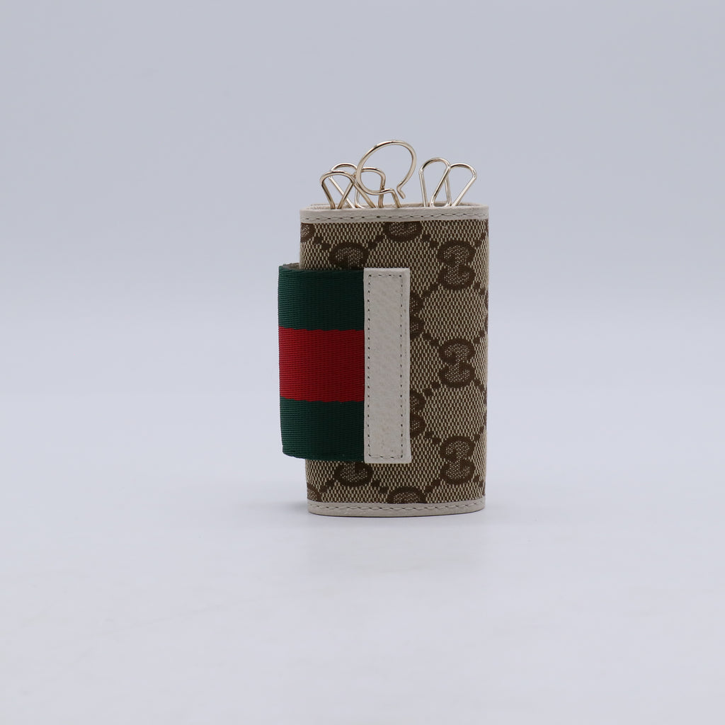 Gucci GG Canvas Web 6-Key Case W21304