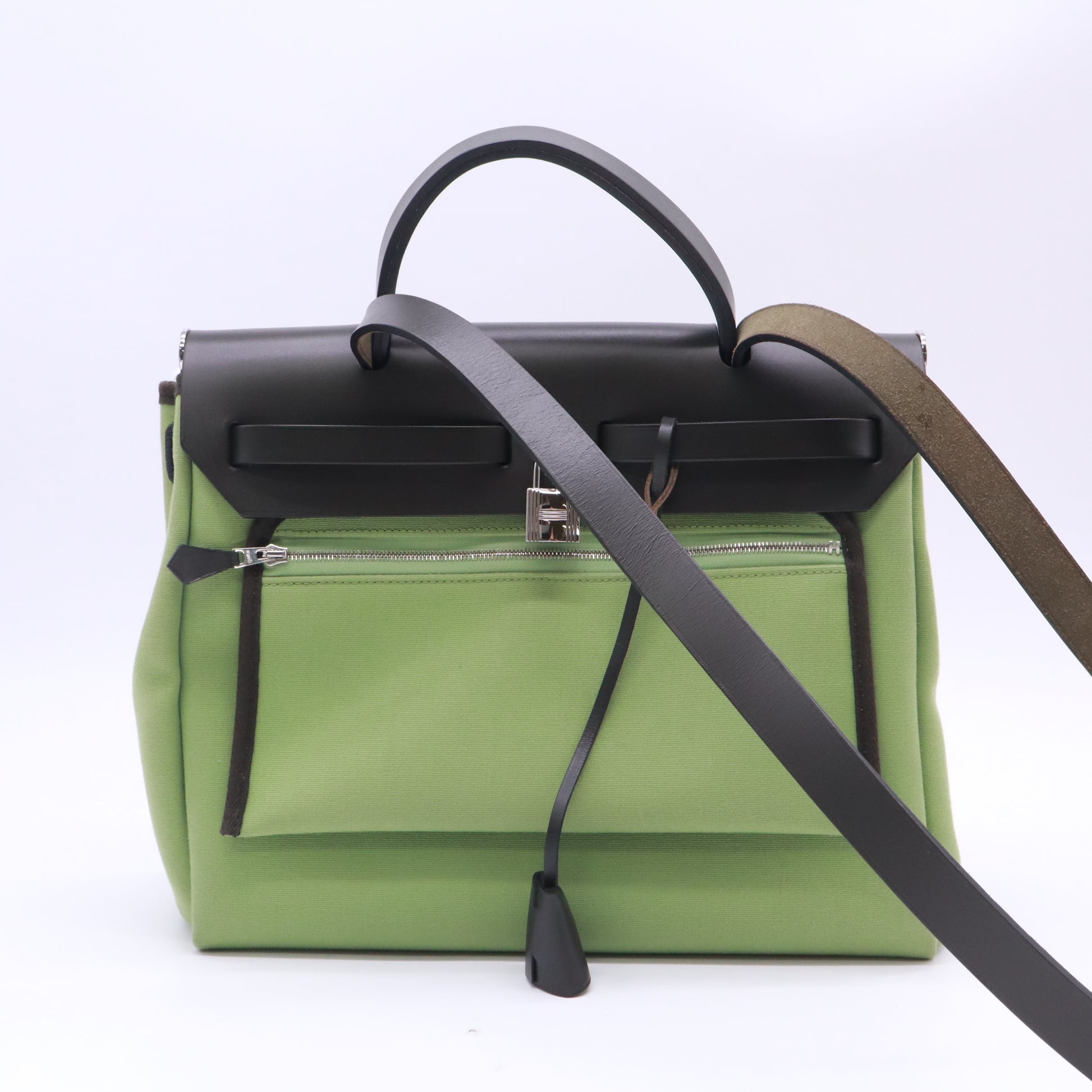 Herbag Zip Leather and Toile 31 Twins B23712