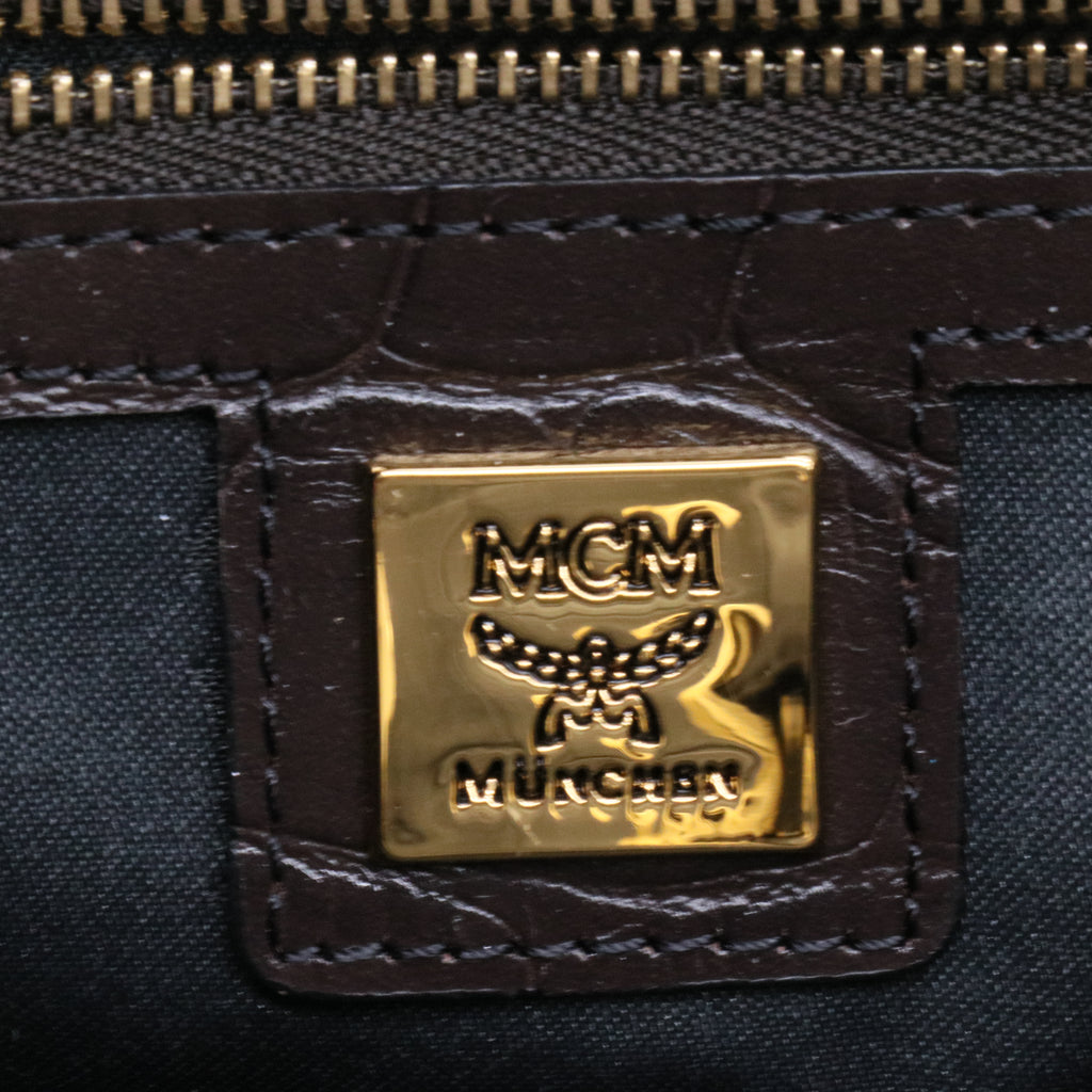 Leather Top Handle Bag twins