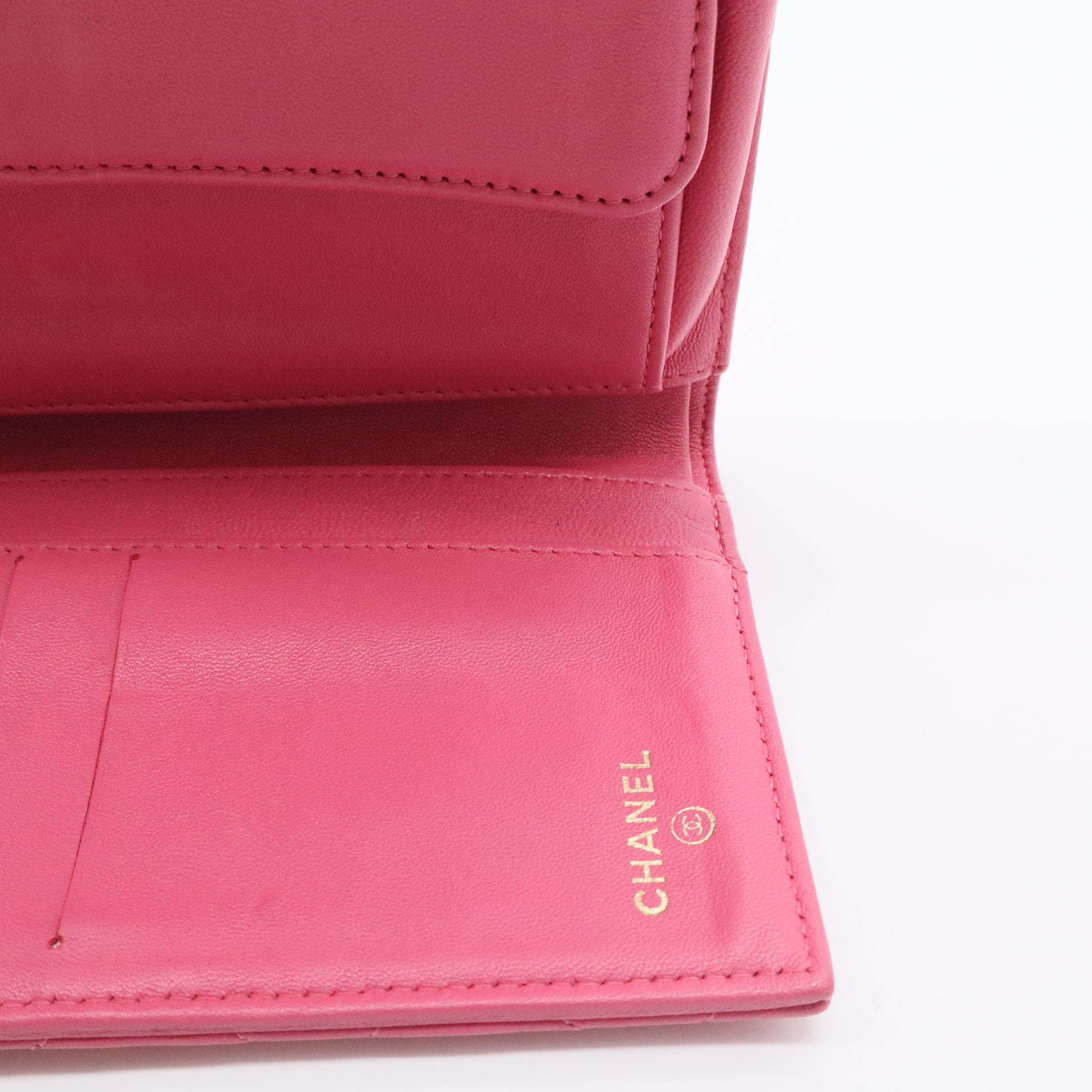 L-Flap Wallet Quilted Lambskin Long