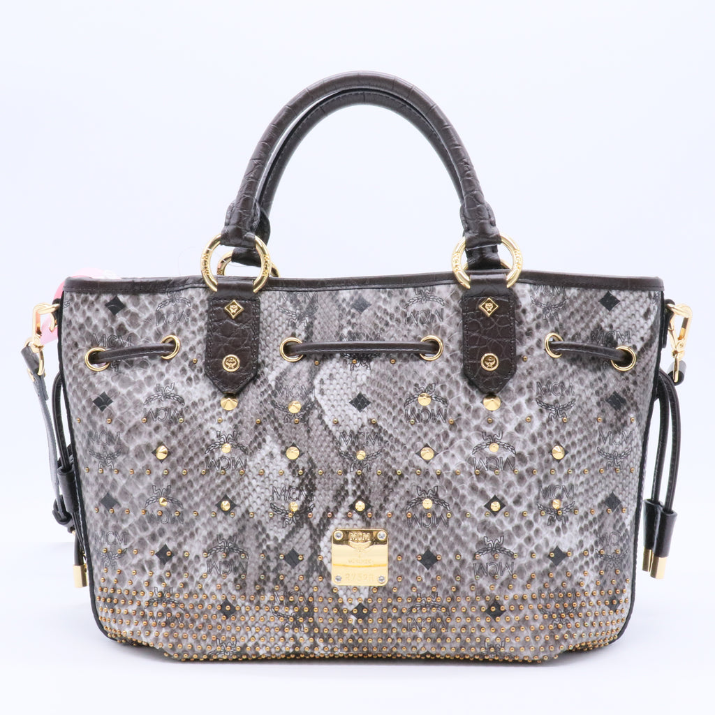 Leather Top Handle Bag twins