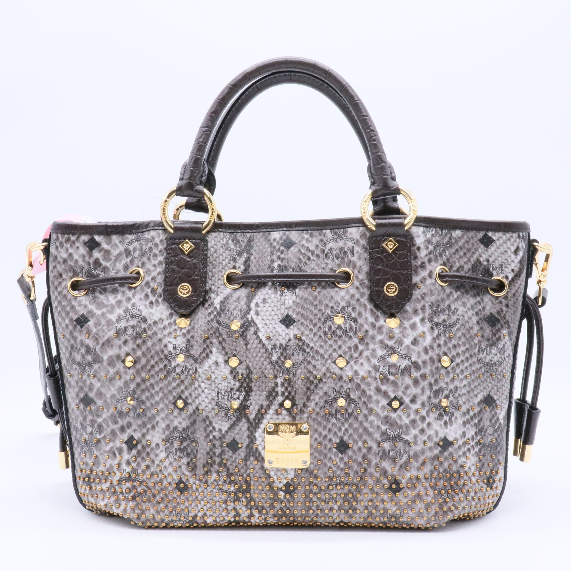 Leather Top Handle Bag twins