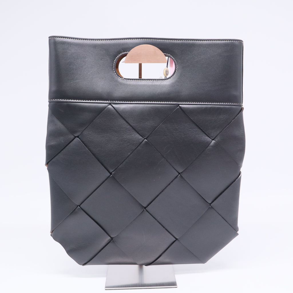 Slip Tote Maxi Intrecciato Leather Small TWINS LDJ3358
