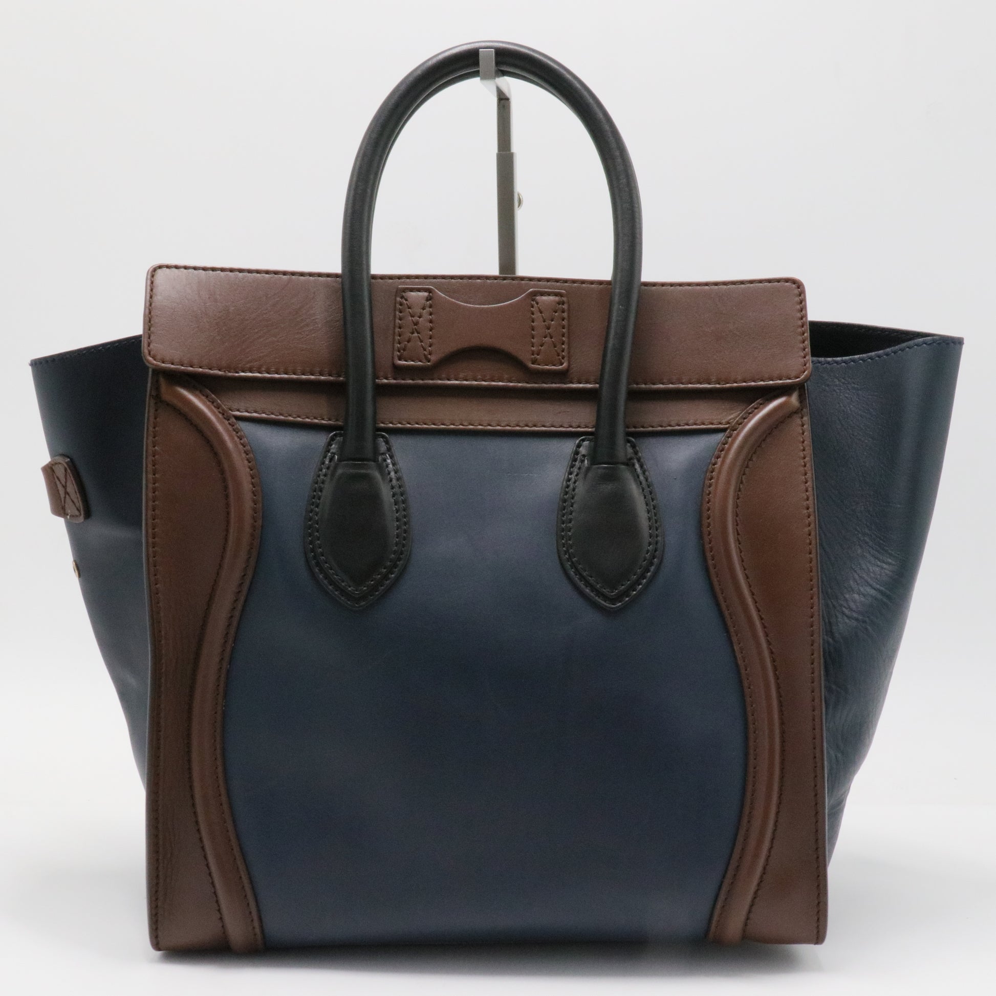 Tricolor Luggage Bag Leather Mini