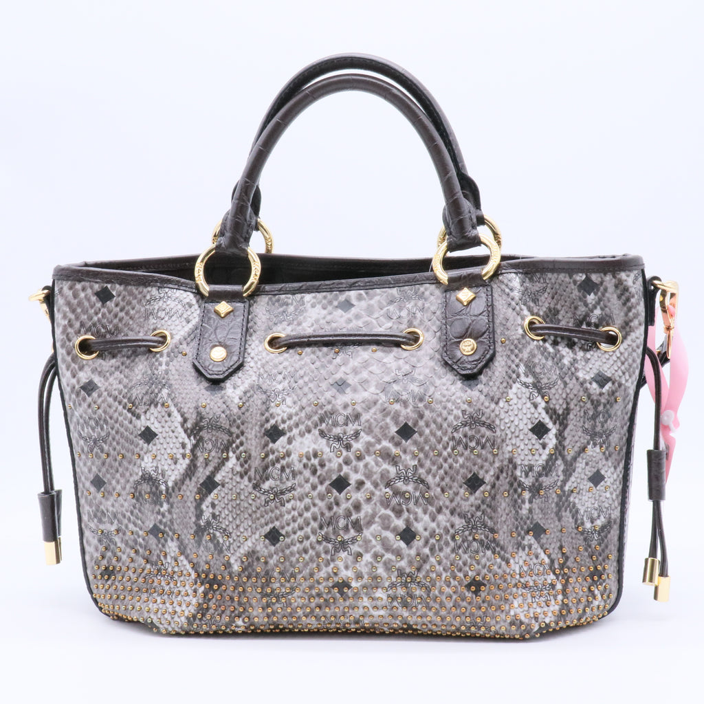 Leather Top Handle Bag twins