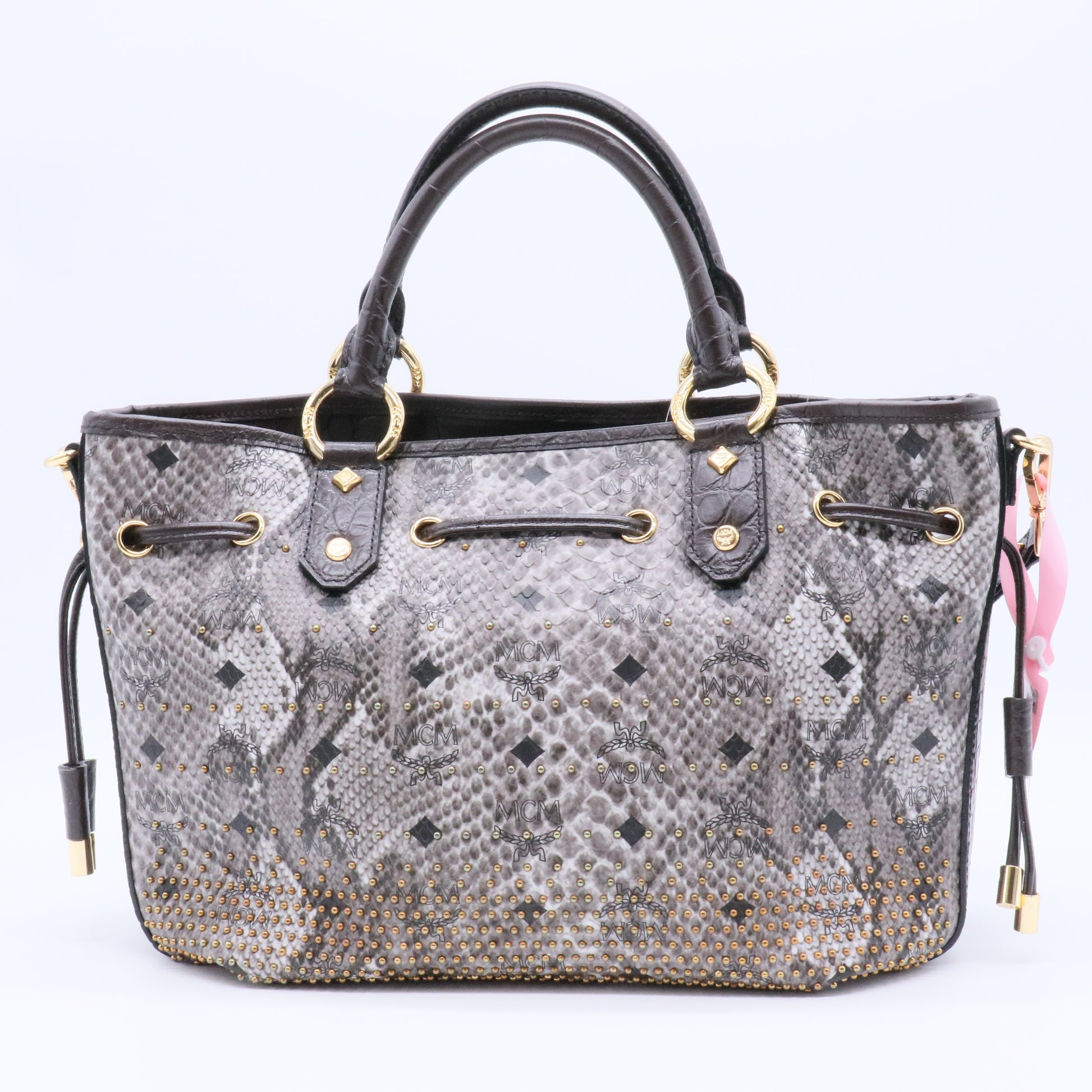 Leather Top Handle Bag twins