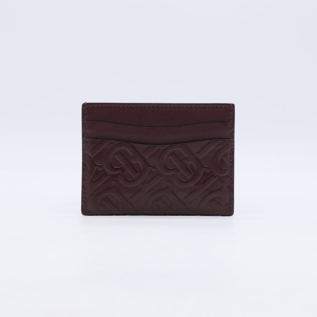 Burberry TB Monogram Embossed Leather Card Case W21312