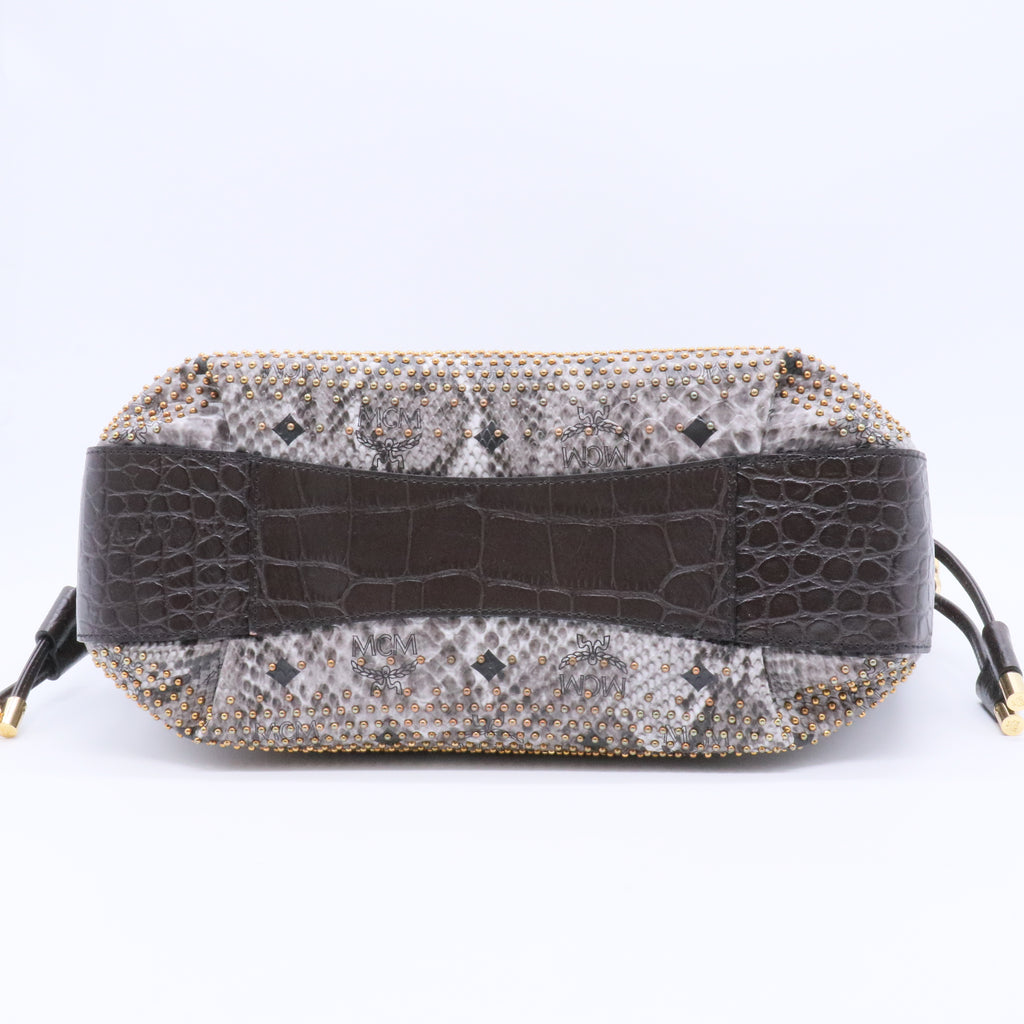 Leather Top Handle Bag twins