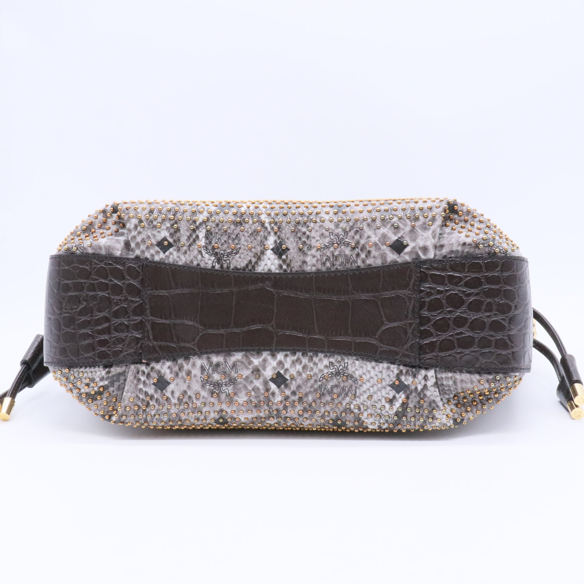 Leather Top Handle Bag twins