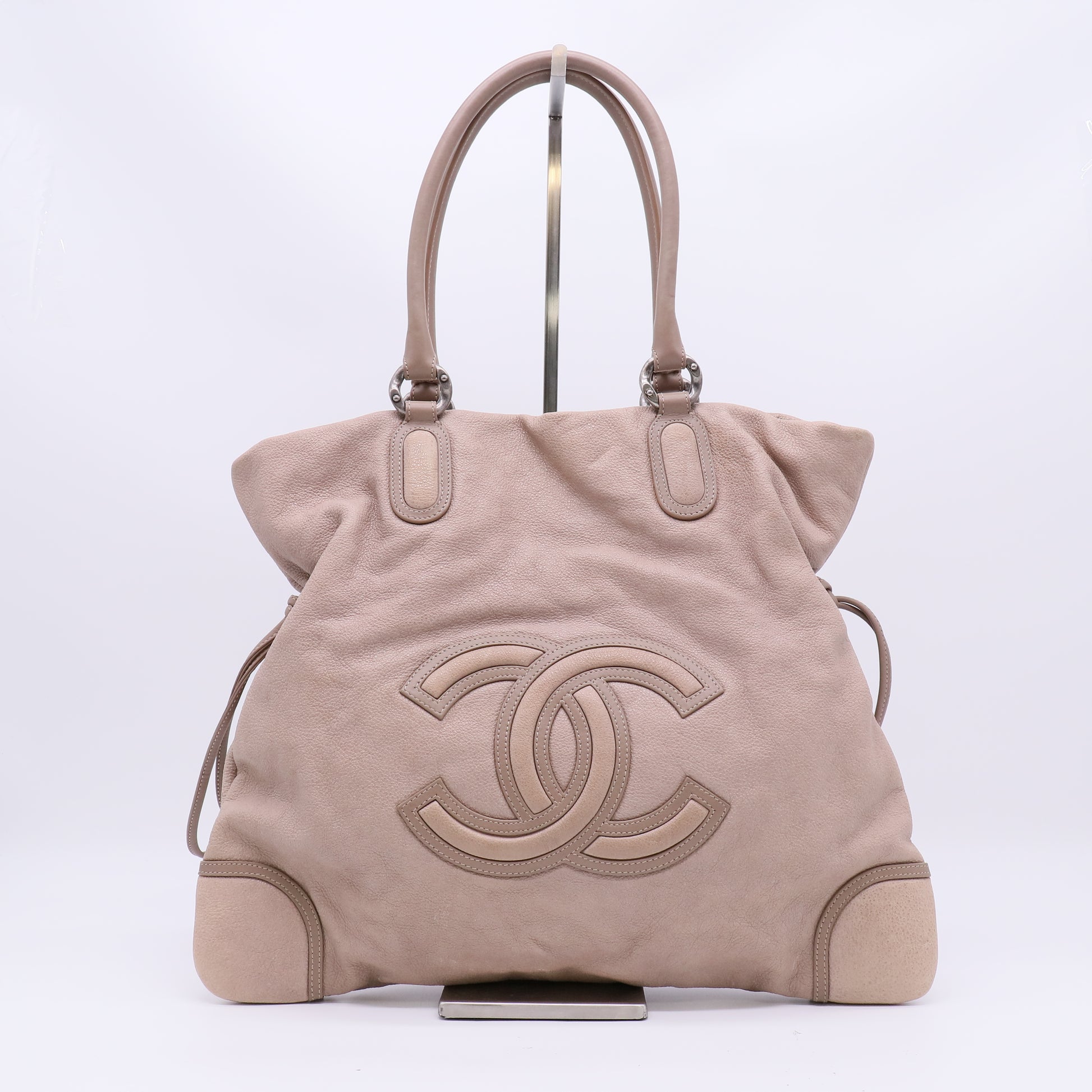 Chanel CC Cup Caviar Leather Tote Bag B22833