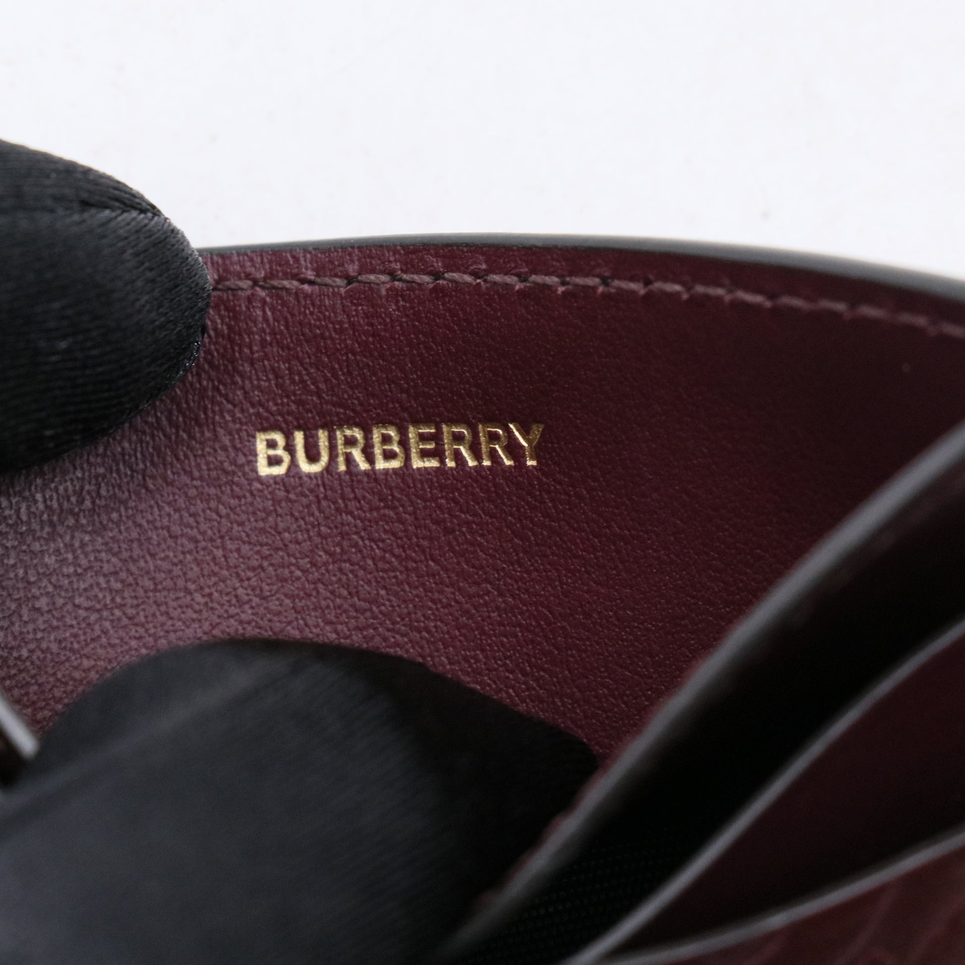 Burberry TB Monogram Embossed Leather Card Case W21312