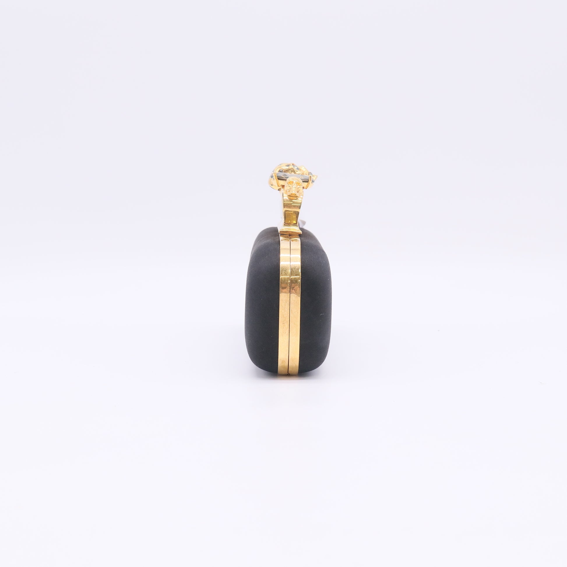 Alexander McQueen Satin Four-Ring Knuckle Box Clutch W22891