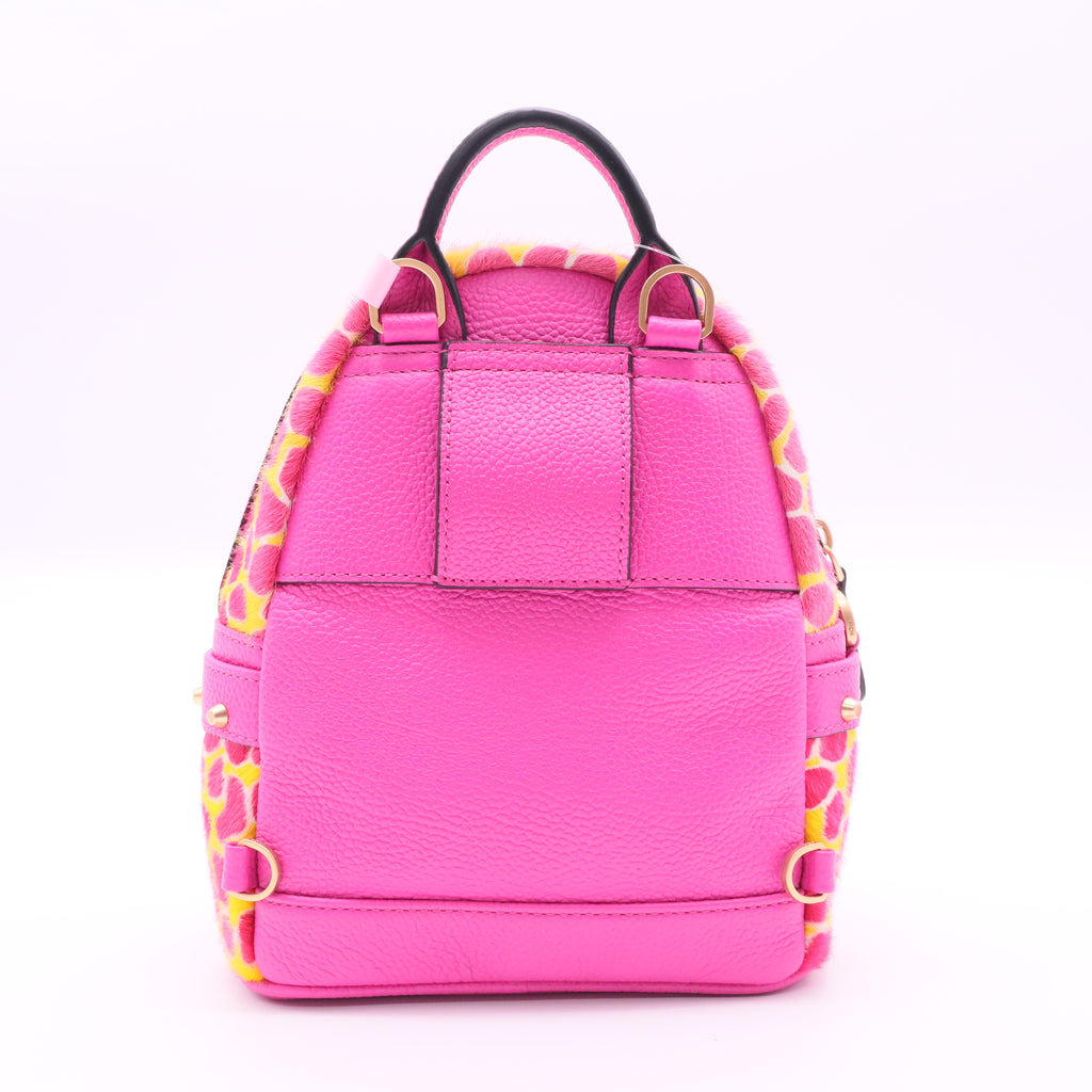 Printed Logo Coated Canvas Backpack Twins